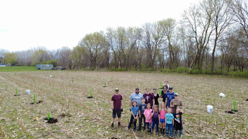 Tree planting group